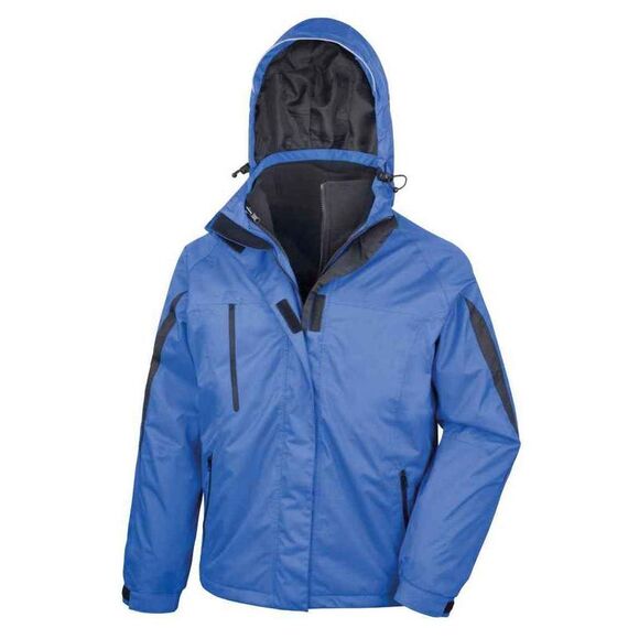 Result Mens Journey 3 in 1 Soft Shell Jacket / Royal Blue/Black